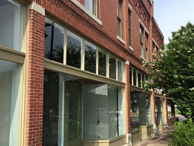 The exterior of a historic office building in downtown Bartlesville